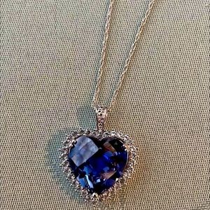 Sapphire Heart Necklace